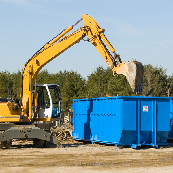 what are the rental fees for a residential dumpster in High Prairie KS